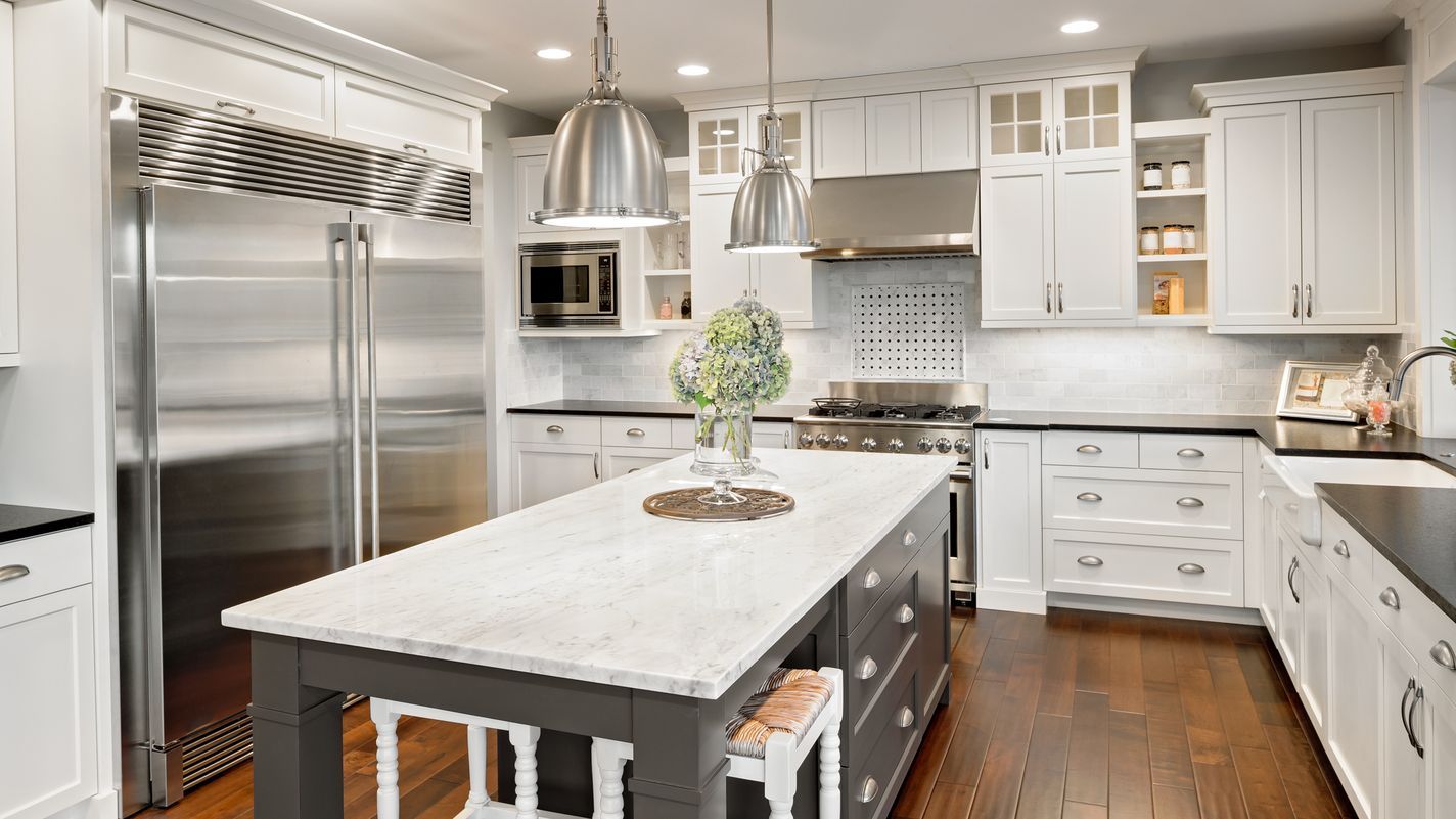 A new remodeled kitchen.