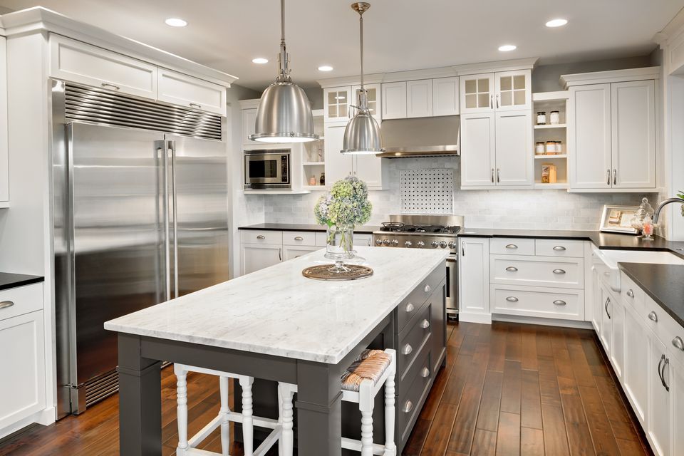 A new remodeled kitchen.
