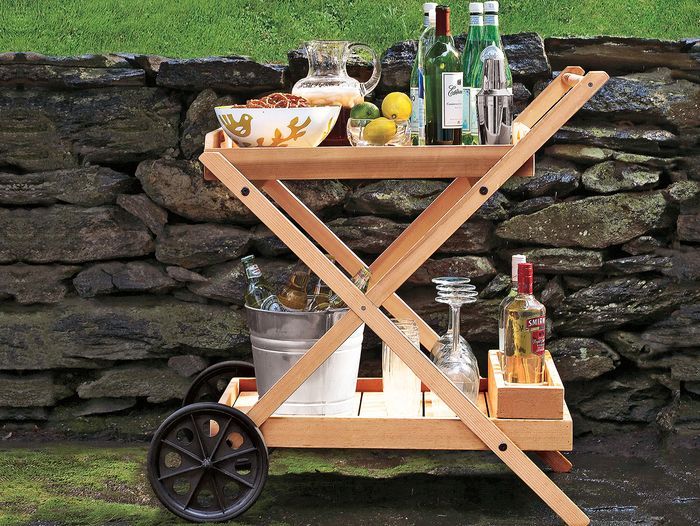 outdoor bar cart
