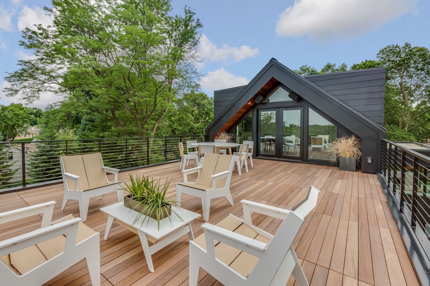Freshly remodeled deck