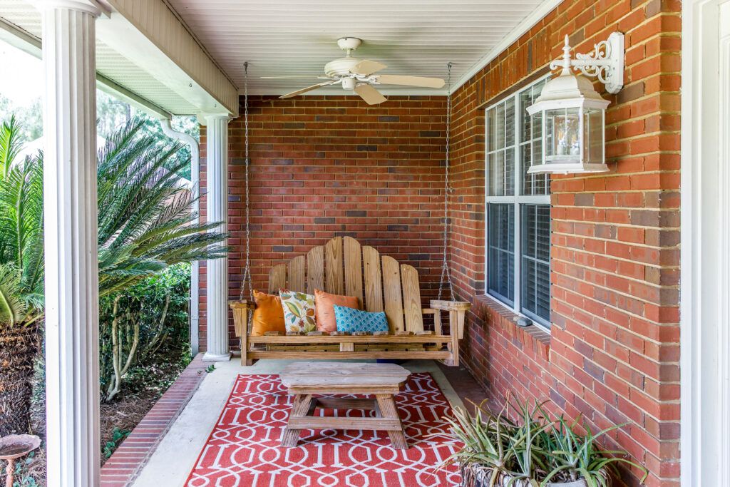 Porch with swing