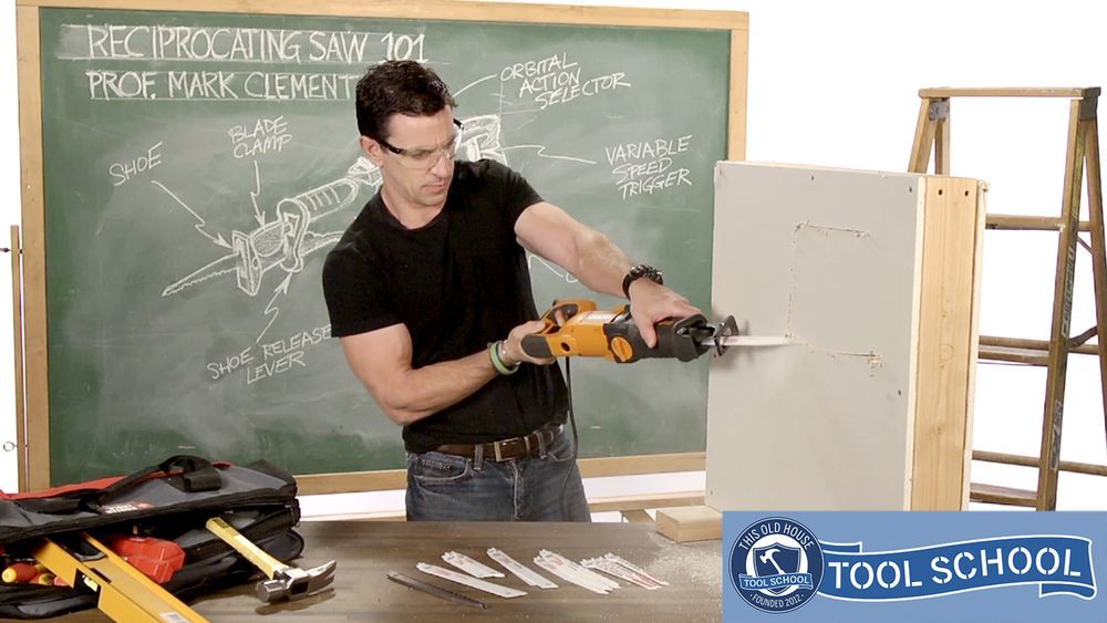 Mark Clement gives a reciprocating saw lesson