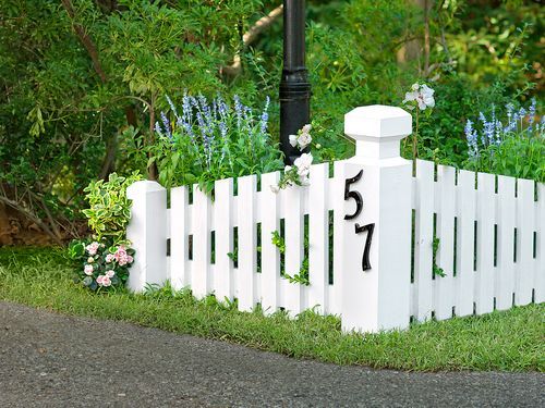 A completed wooden driveway marker
