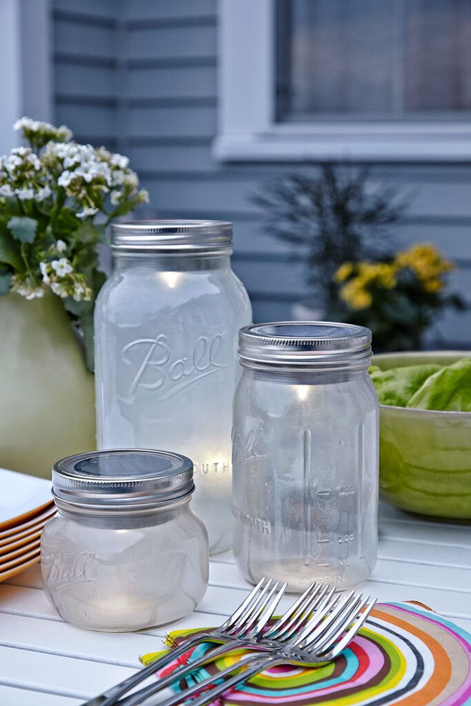 Glow-in-the-Dark Mason Jar Lanterns