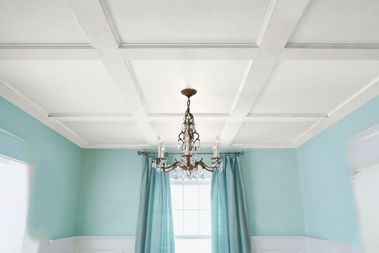 coffered ceiling built by Christopher Beidel