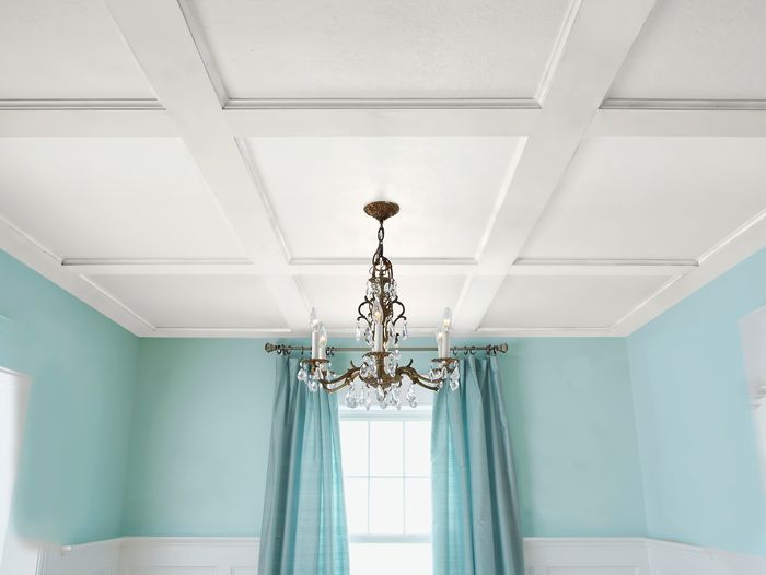 coffered ceiling built by Christopher Beidel