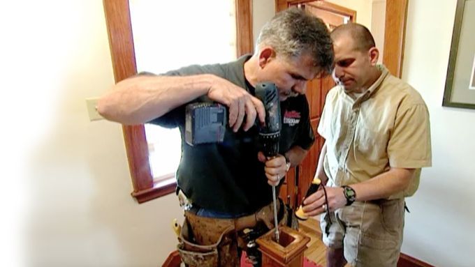 Tom Silva fixes a wobbly newel post