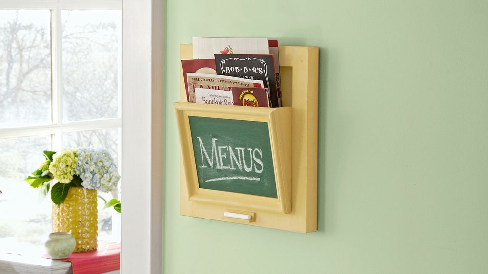 Home Solutions, May 2015, takeout menu holder