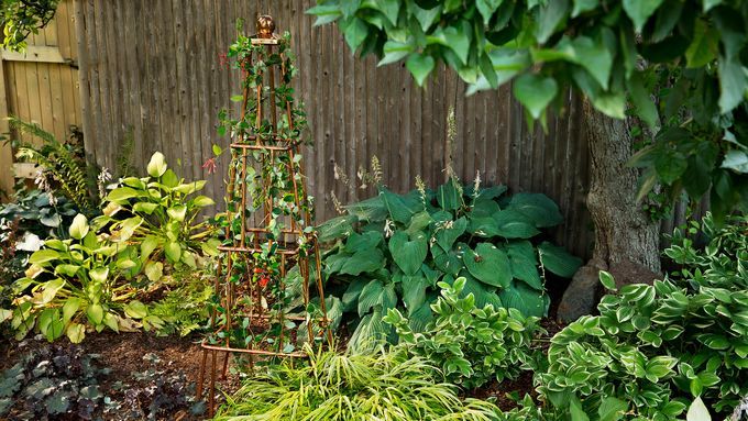 copper garden trellis