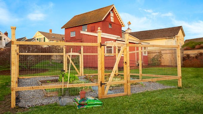 critter-proof garden fence built by Mark Powers