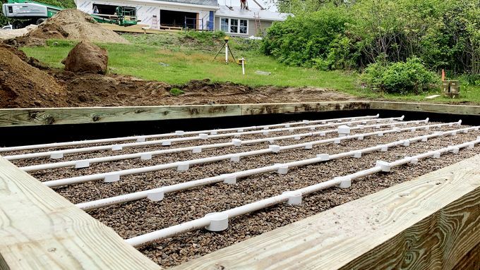septic system installed at the Westerly House