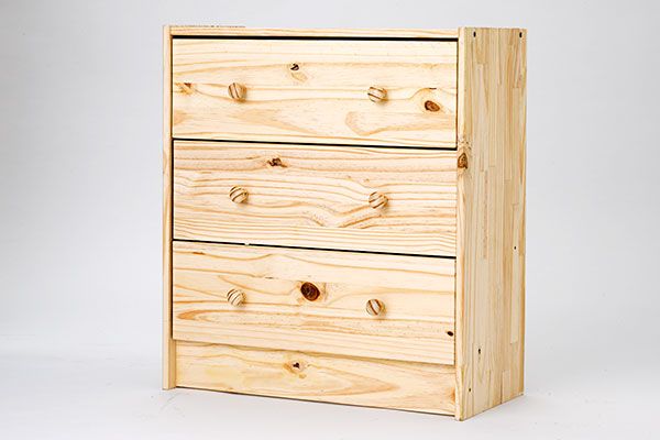 A plain IKEA dresser.