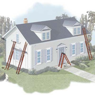 The Right Size Ladder for a Two-Story Home - Sunset Ladder & Scaffold Blog