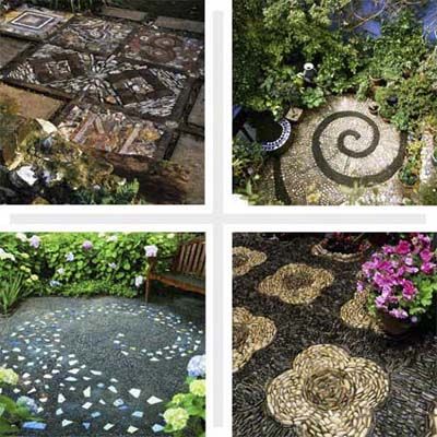 Kids Art Ideas: Spiral Art Garden Collage