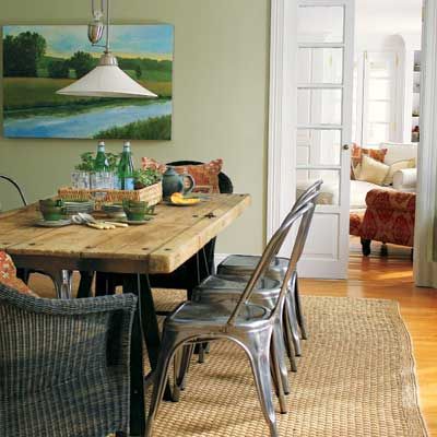 Image of a rustic French dining room