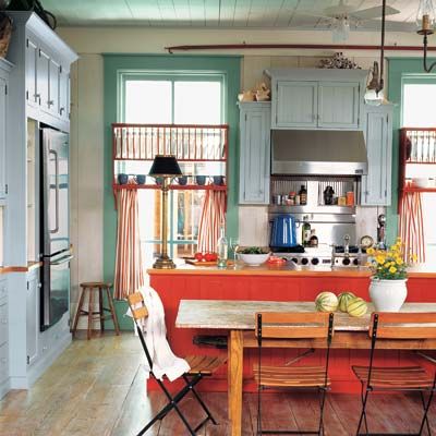 Bright ideas for colourful kitchens