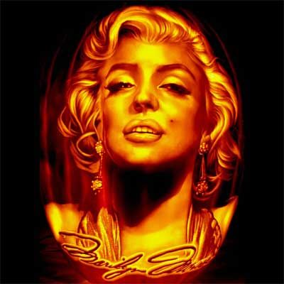 marilyn monroe pumpkin stencil