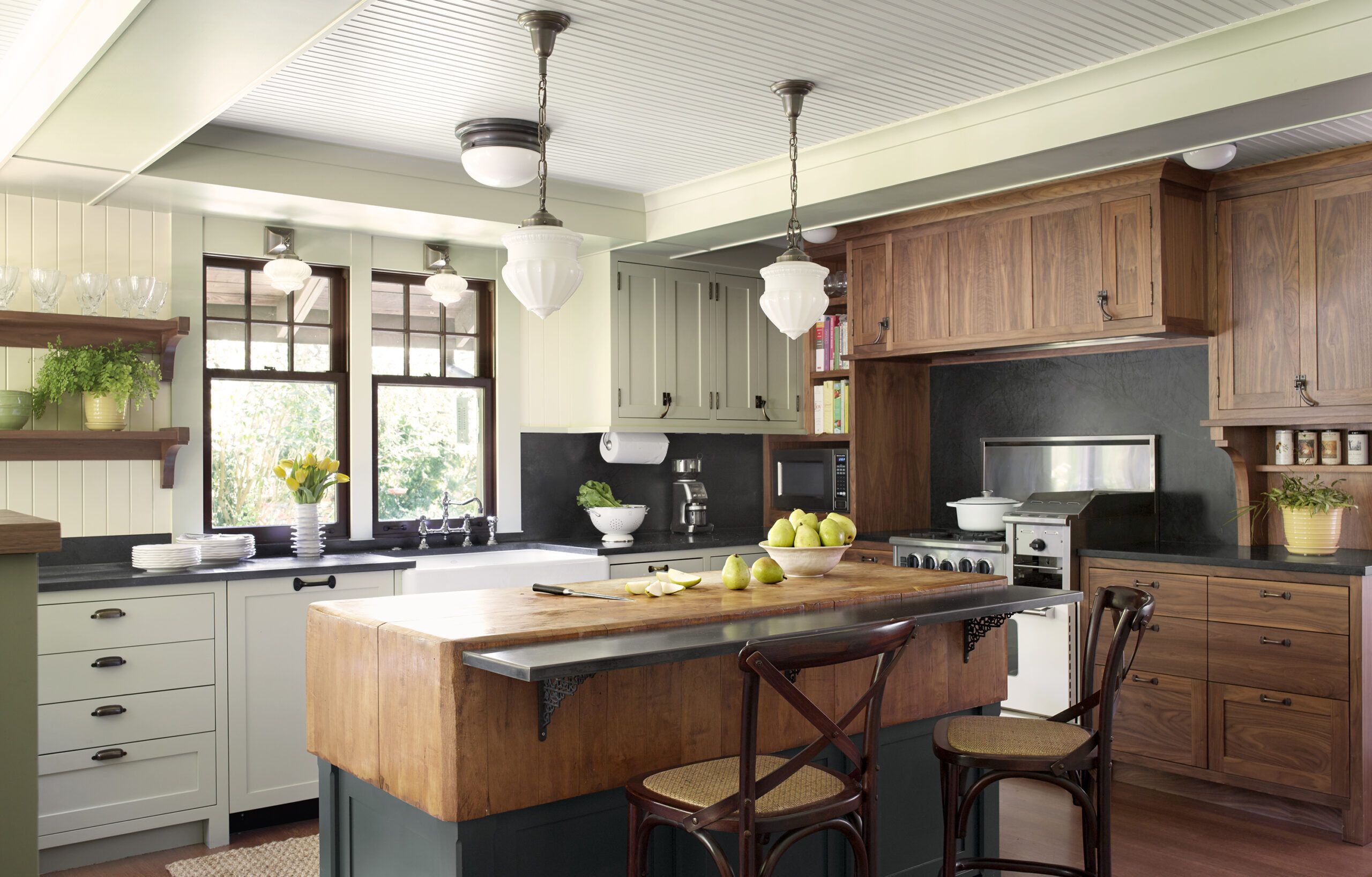 Vintage Walnut Storage With Drawers/country Kitchen Wall Storage