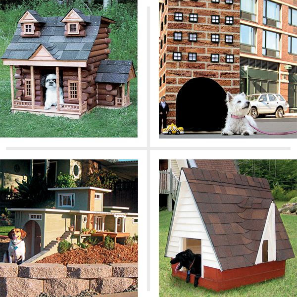 Mini Doghouse Wooden Dog House Mini Dollhouse Accessories Wooden Furniture, Size: 5.20, White