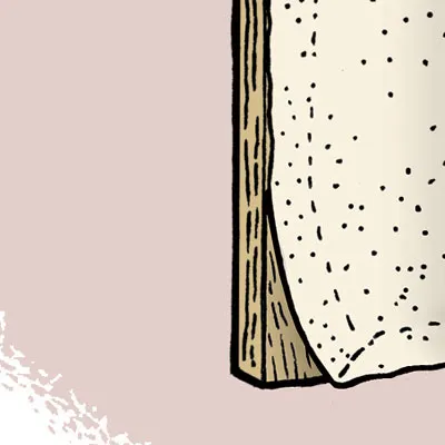 an illustration of the plywood needed to upholster a headboard