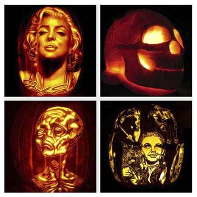 tim burton pumpkin stencils