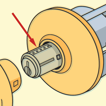 Image of a cylinder lock