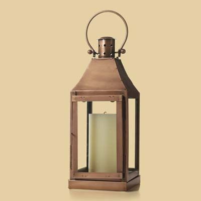 Glass panel lantern