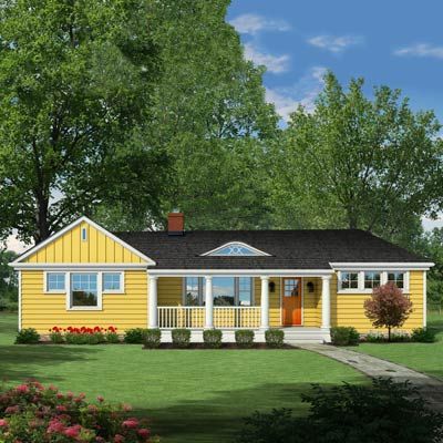 ranch style houses with wrap around porch