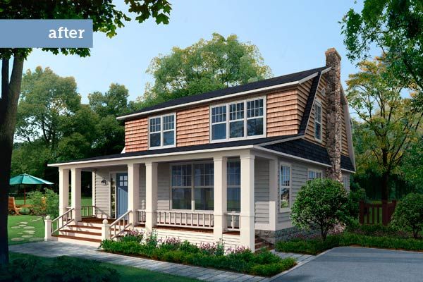 dutch colonial house with porch