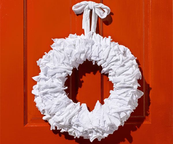 Plastic Bag Holiday Wreath