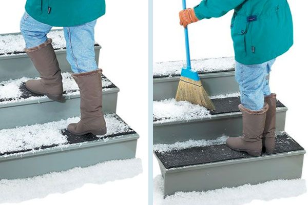 Ice Carpet Mats, Anti-Slip Natural Coir Mat Non Slip Walkway Outdoor Runner  For Front Door Safe Winter Supplies 