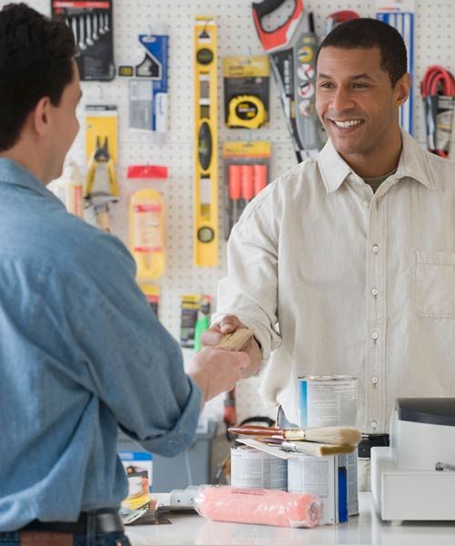 a small business hardware and paint store