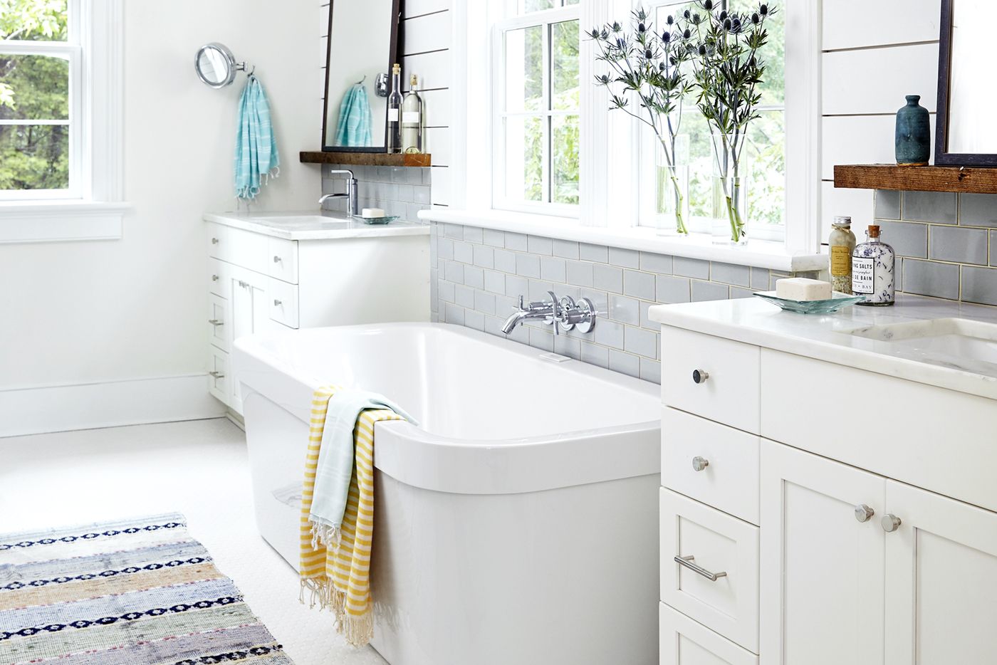 When it comes to bathroom style, Wamsutta stacks up. Bed Bath & Beyond.