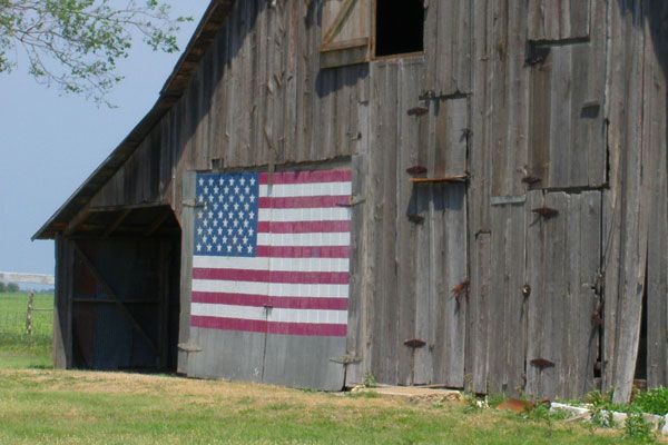 Dyed Wood USA Flag -Keda Dye