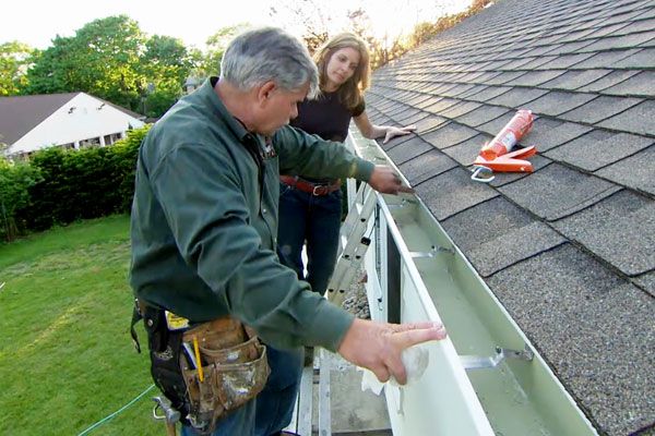 fixing damaged gutters