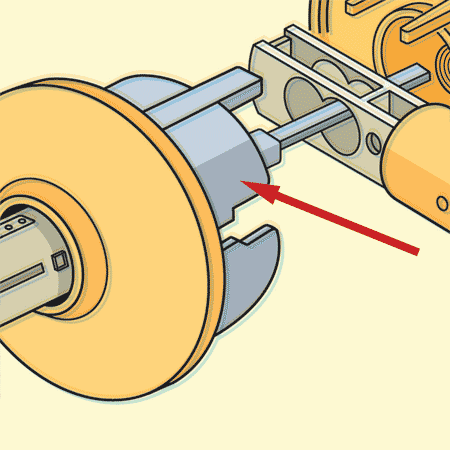 Image of a chassis on a lock set