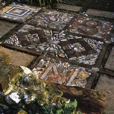 An image of a patchwork square mosaic.