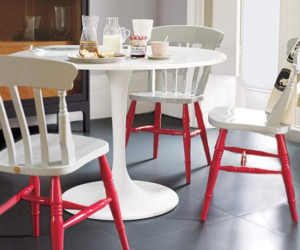 Painting kitchen table discount and chairs different colors