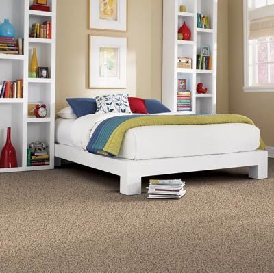 eco-friendly carpet in a bedroom