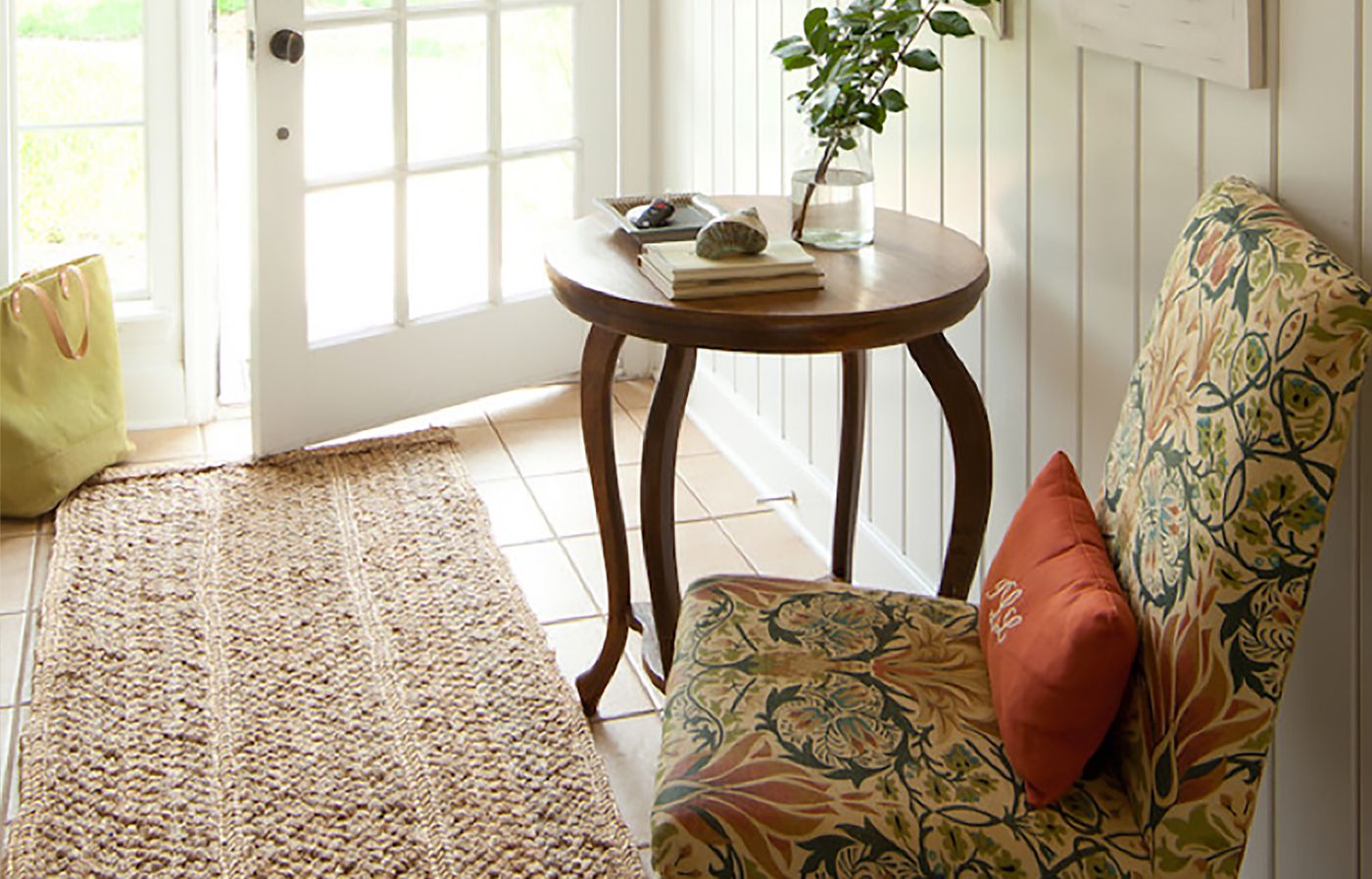 a side table used as you enter a home 