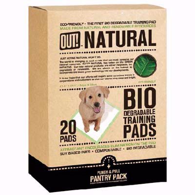 Eco-friendly dog training pads