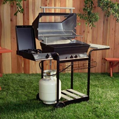 a gas grill