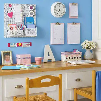 kitchen homework center