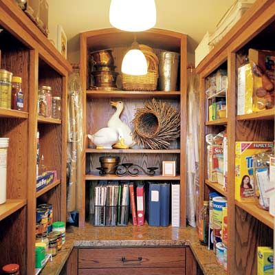 a u-shaped pantry