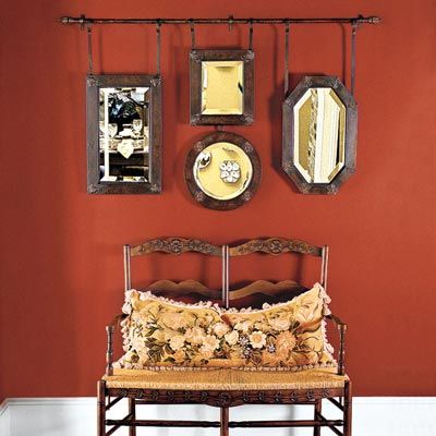 Hudson Walnut 42 in. x 42 in. DIY Mirror Frame Kit in Espresso Mirror Not Included