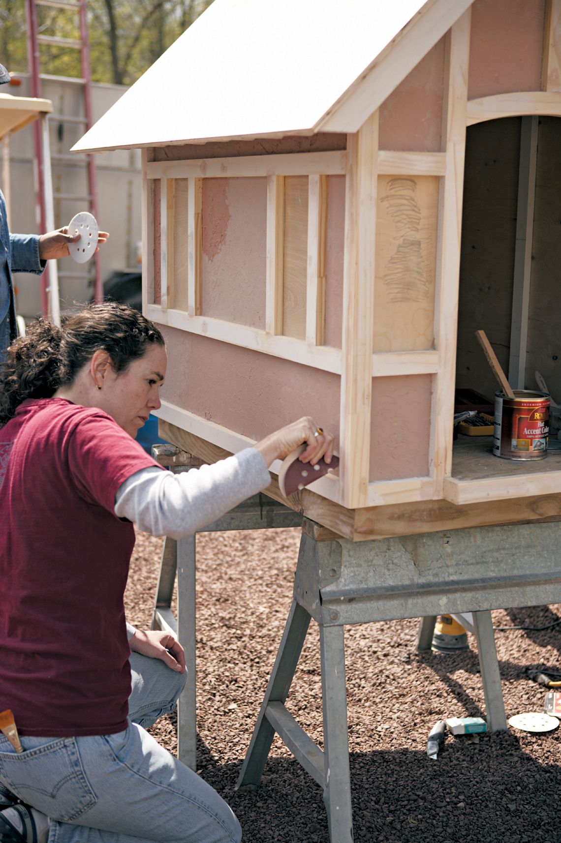 Custom DIY Shoe Cabinet with Sliding Door - Duke Manor Farm by