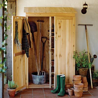 Wooden Garden Shed with Waterproof Roof, Patio Storage Cabinet with 3-tier  Shelves Outdoor Organizer Box with Wooden Lockers All-Weather Tool Storage