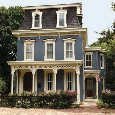 Blue House Siding With White Trim - Tons of Pictures & Ideas