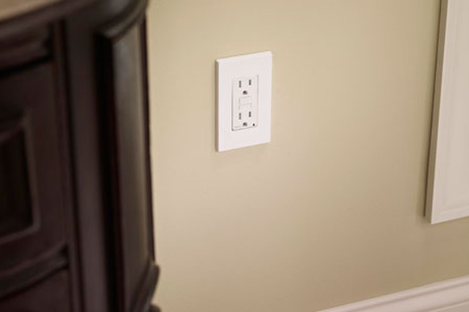 electrical outlet that could be susceptible to arc faults without an interrupter.