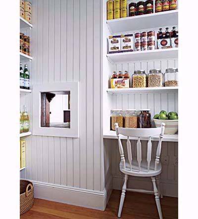 Renovated kitchen pantry